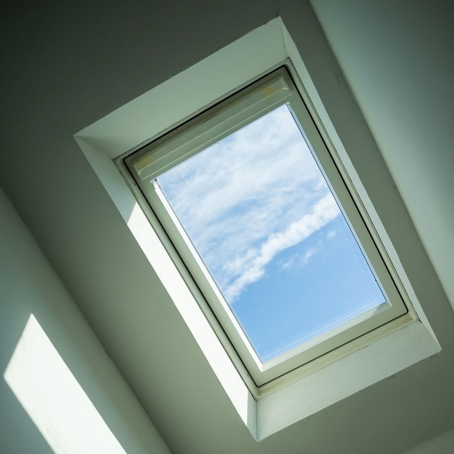 Skylight being installed on a luxury Hidden Hills roof.