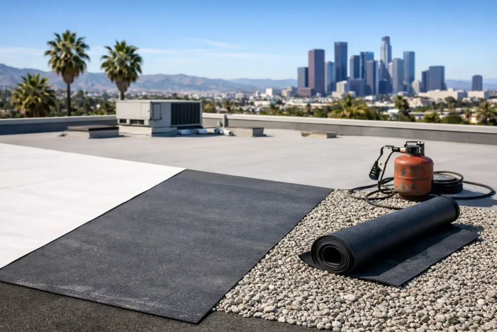 Best Flat Roof Material for LA Properties