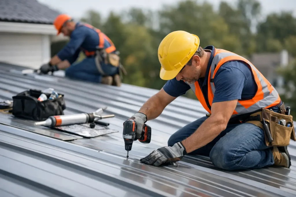 What the Metal Roof Repair Process Looks Like