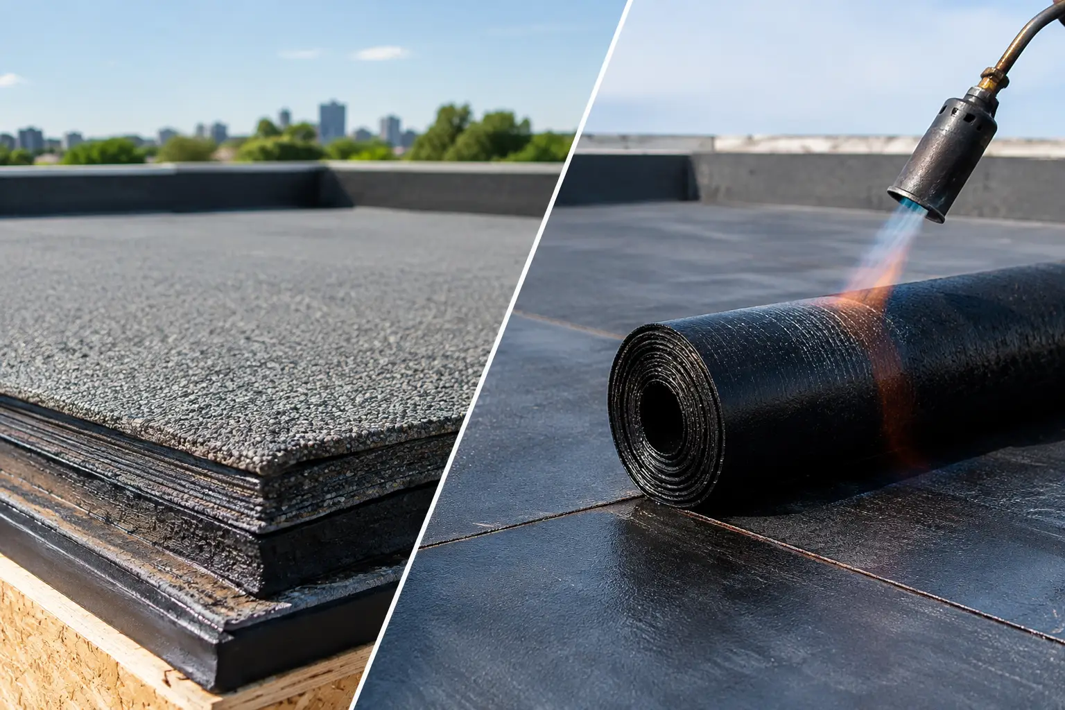 Built-Up Versus Modified Bitumen Roofing