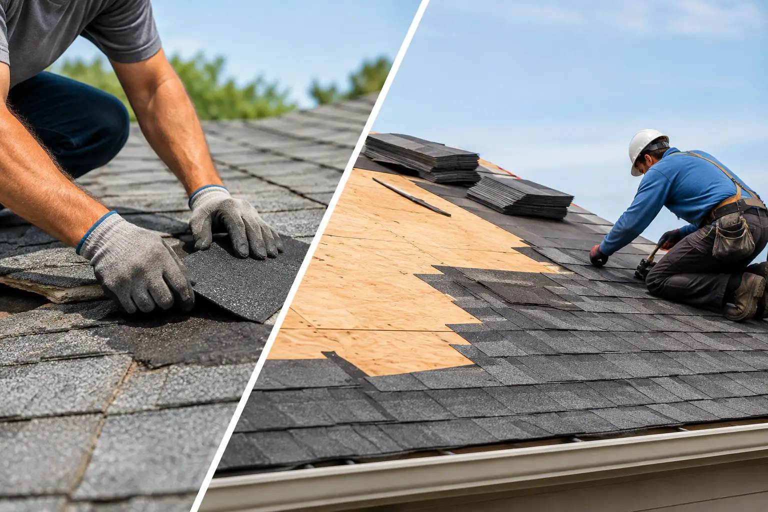 Roof Patching Versus Partial Reroof Explained